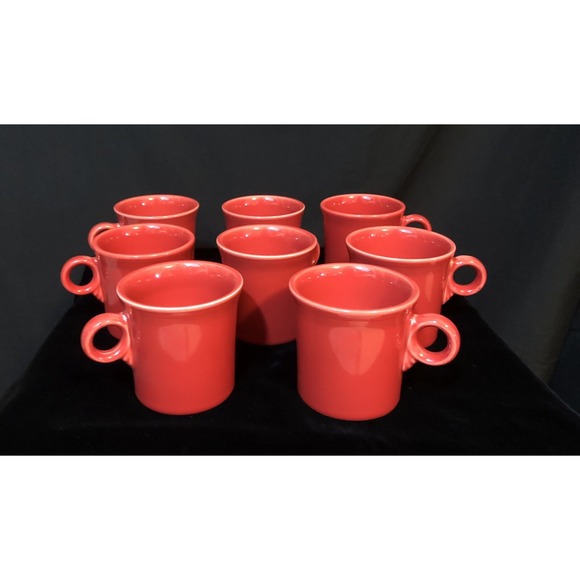 Fiesta Other - Fiesta Fiestaware 8Pc Red Tom and Jerry 8 Oz Mugs EXCELLENT